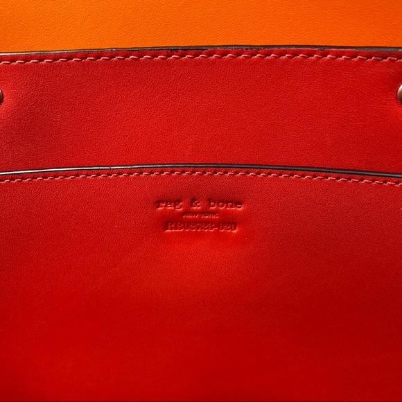 Rag & Bone red field tote and crossbody bag - Picture 9 of 12